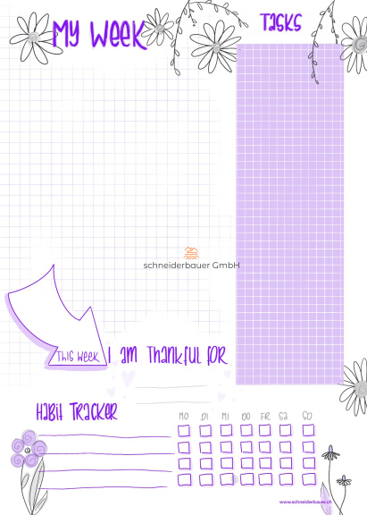 My Week A4